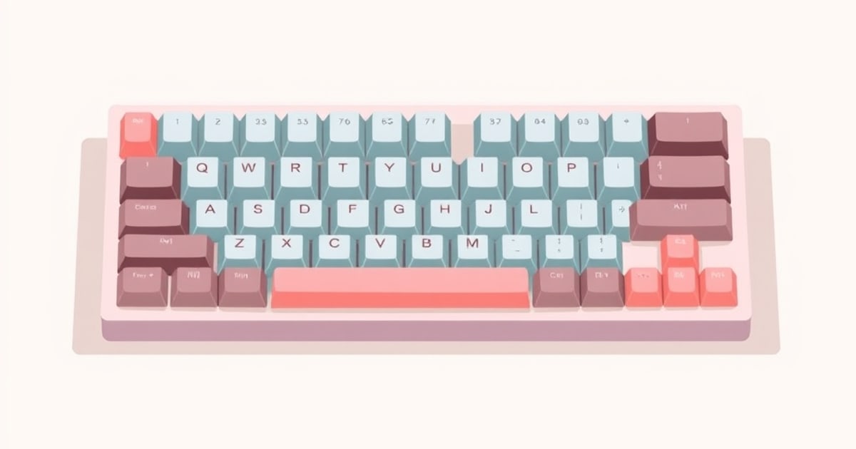 Novelty keycaps showing different stems and sizes