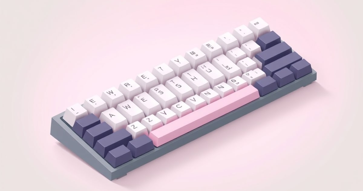 Close-up of a cross-shaped MX switch stem with a keycap partially seated above it